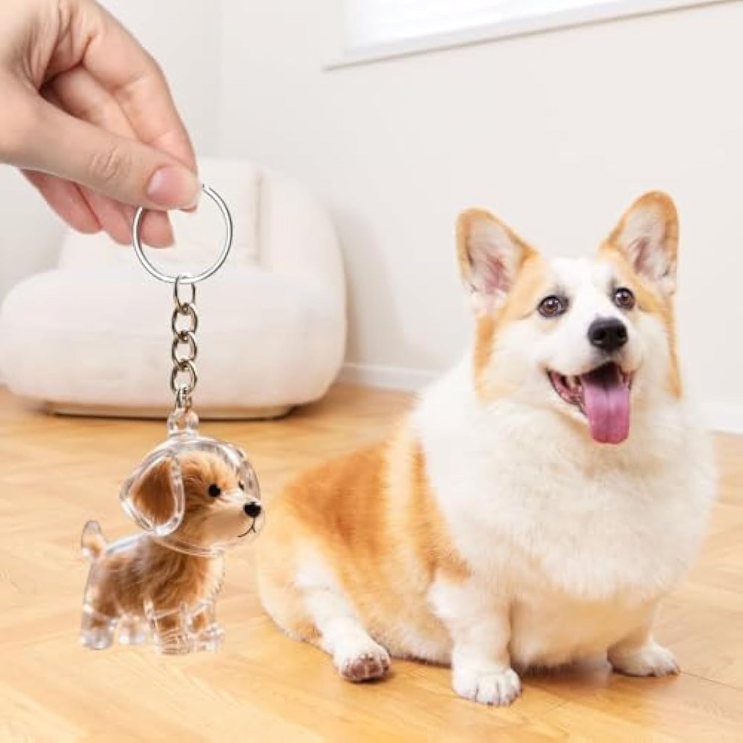Dog and Cat Hair Storage Decorative Souvenir Keychain Pendant Pet Souvenir, Pet Lover Gift