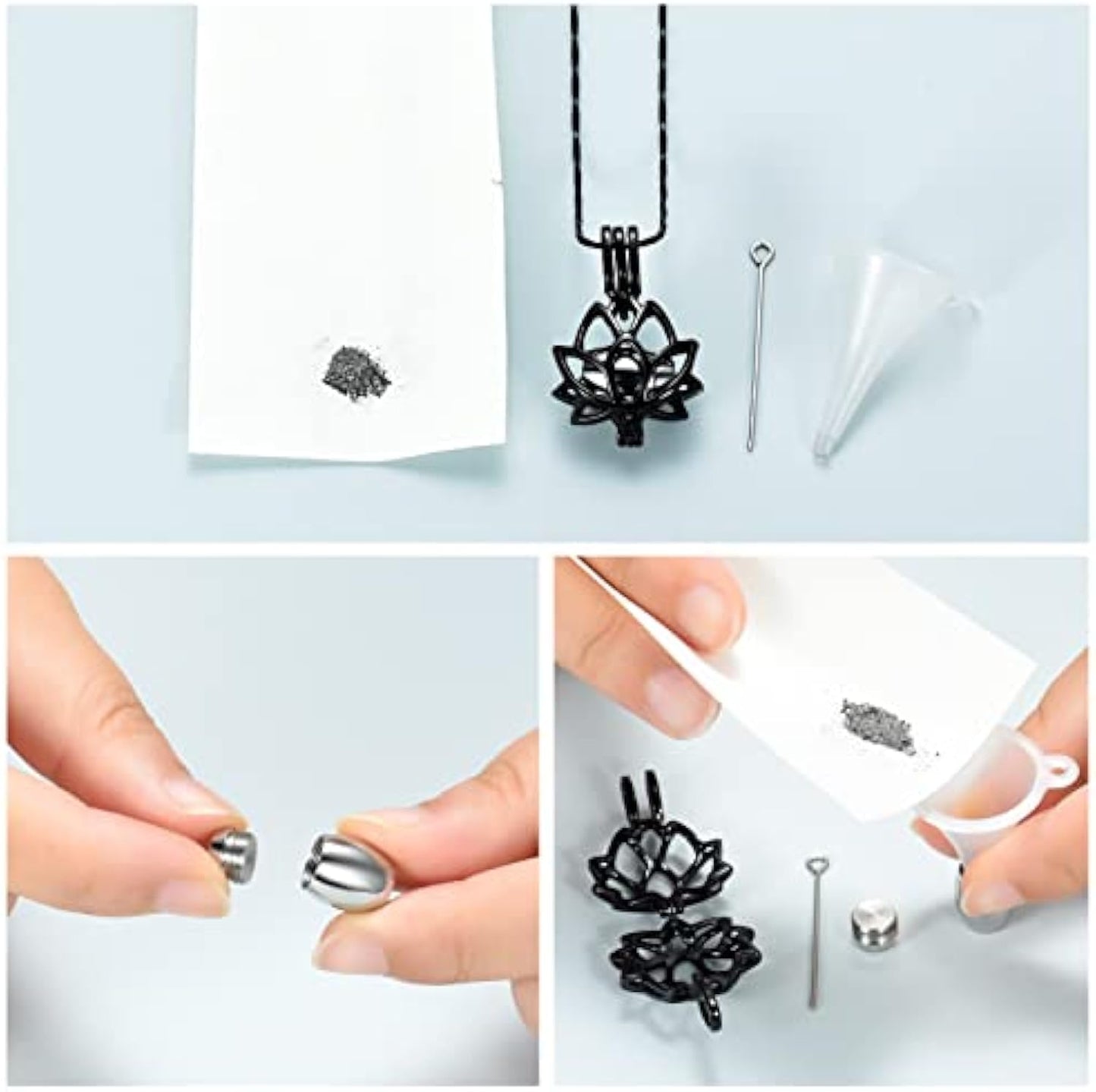 Lotus Memorial Urn Necklace