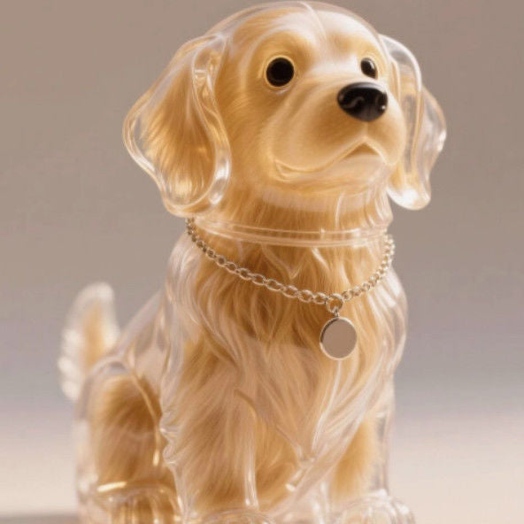 Dog and Cat Hair Storage Decorative Souvenir Keychain Pendant Pet Souvenir, Pet Lover Gift