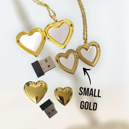 Memorial Box Necklace - Contains 2 Photos (Memorial Box, Sympathy Gift)