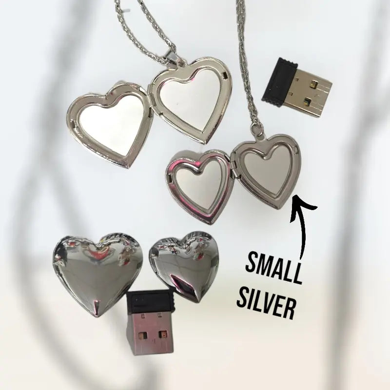 Memorial Box Necklace - Contains 2 Photos (Memorial Box, Sympathy Gift)