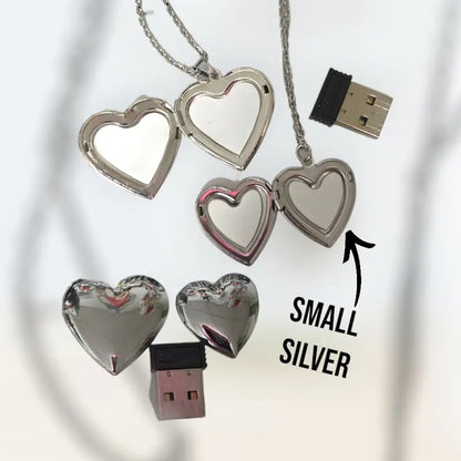 Memorial Box Necklace - Contains 2 Photos (Memorial Box, Sympathy Gift)