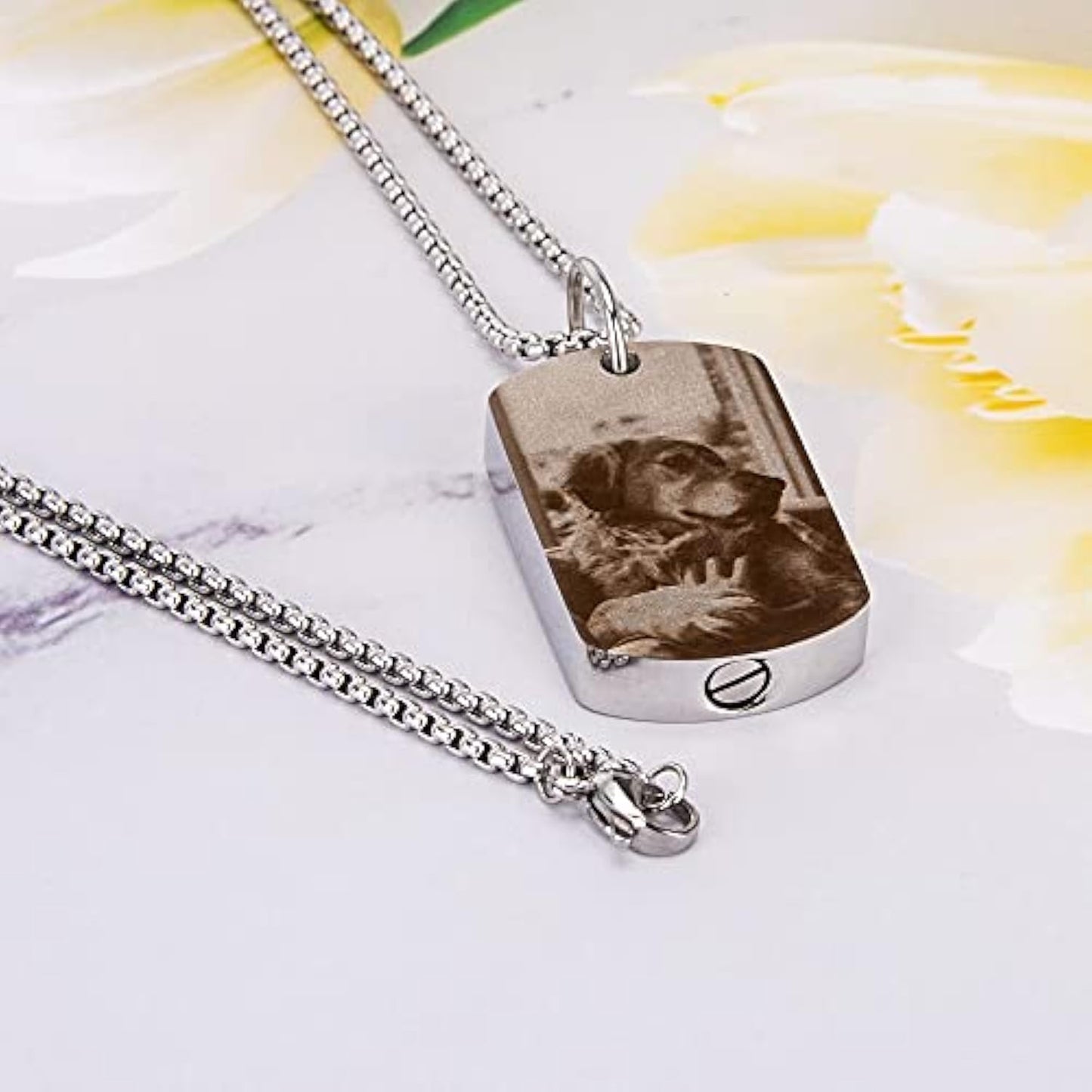 Custom Pet Memorial Dog Loss Urn Necklace Gift