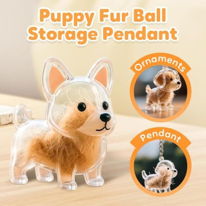 Dog and Cat Hair Storage Decorative Souvenir Keychain Pendant Pet Souvenir, Pet Lover Gift