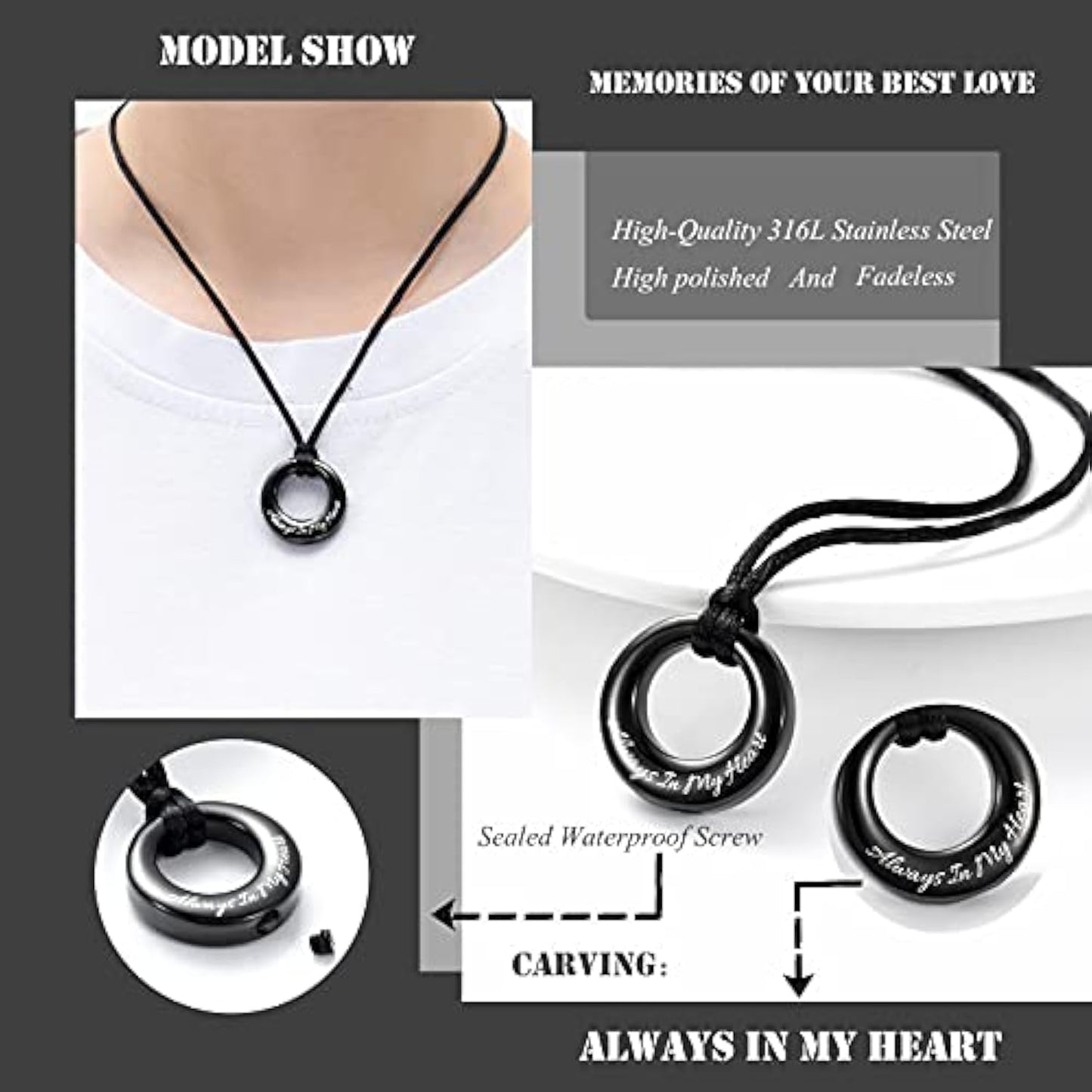 Eternal Life Memorial Urn Necklace