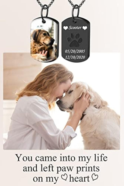 Custom Pet Memorial Dog Loss Urn Necklace Gift