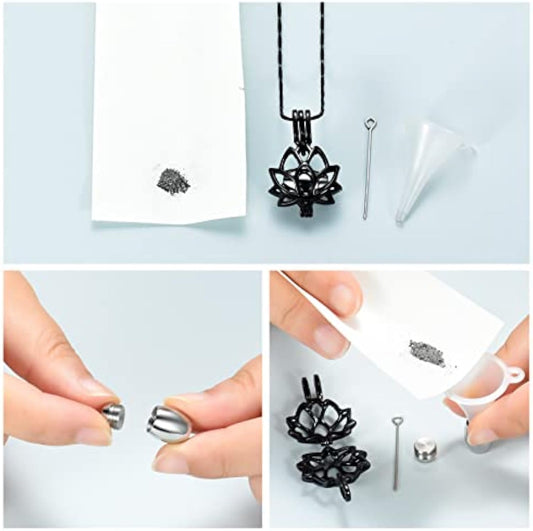 Lotus Memorial Urn Necklace