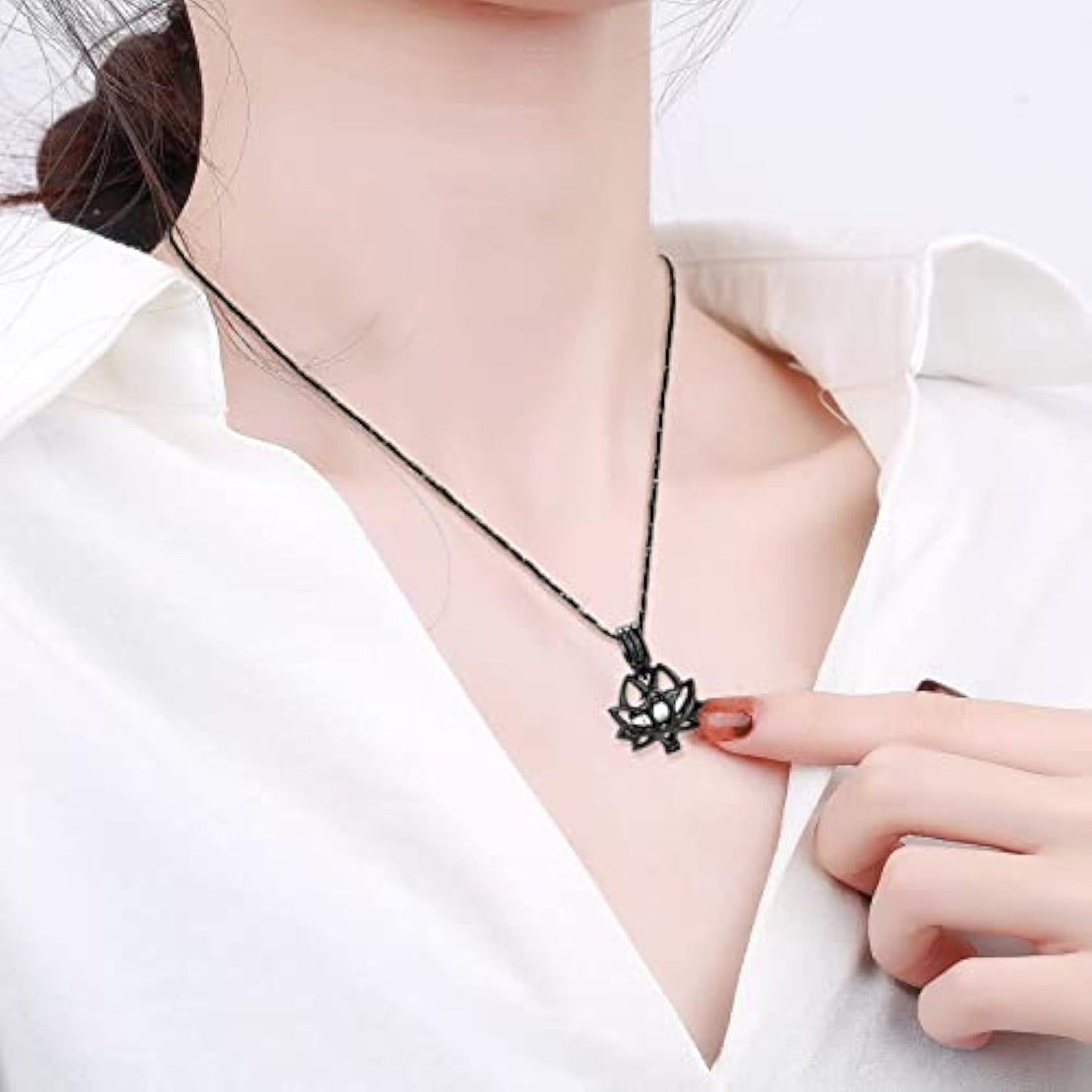 Lotus Memorial Urn Necklace