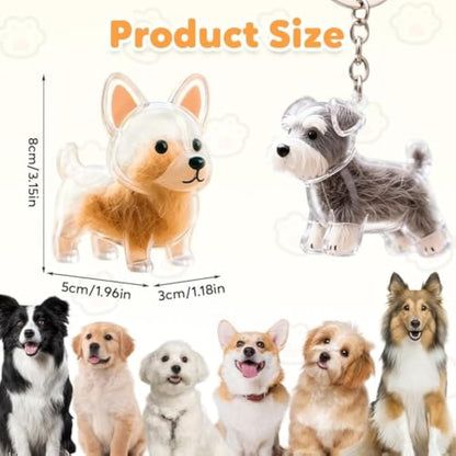 Dog and Cat Hair Storage Decorative Souvenir Keychain Pendant Pet Souvenir, Pet Lover Gift