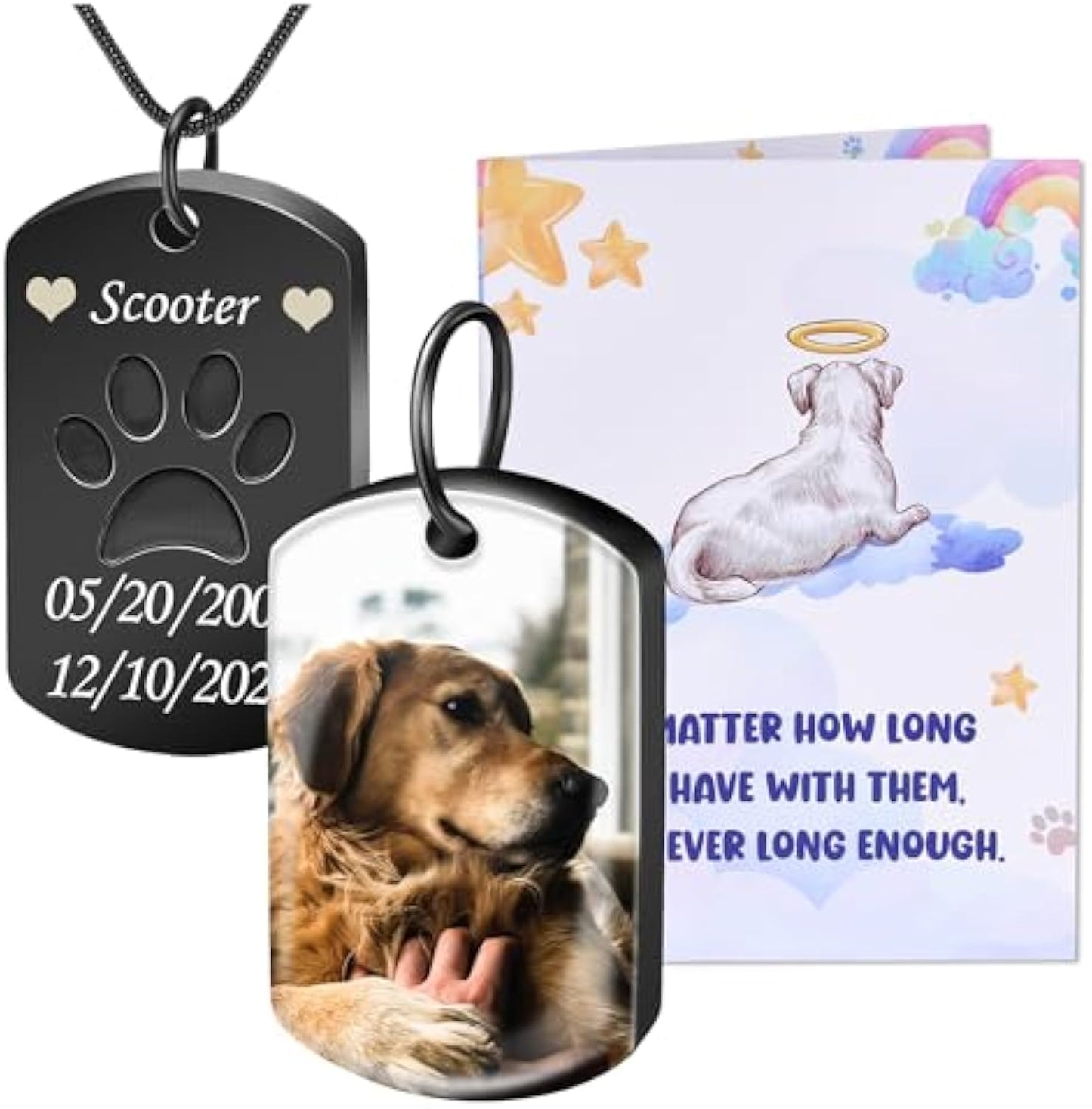 Custom Pet Memorial Dog Loss Urn Necklace Gift