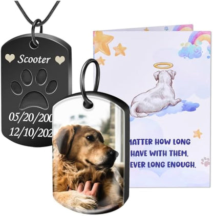 Custom Pet Memorial Dog Loss Urn Necklace Gift
