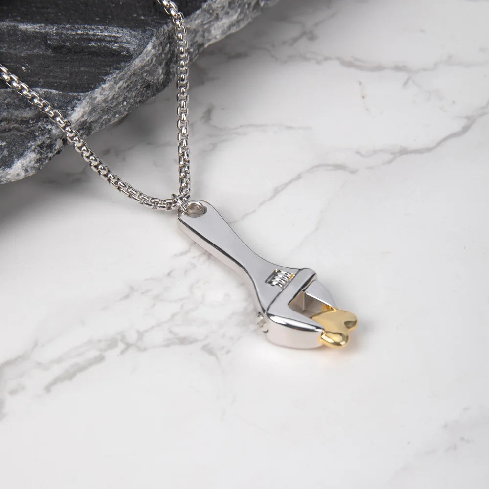 Personalized Heart Key Urn Pendant Necklace with Engraved Text Cremation Jewelry Memorial Sympathy Gift for Loss of Loved Ones