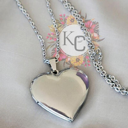 Memorial Box Necklace - Contains 2 Photos (Memorial Box, Sympathy Gift)