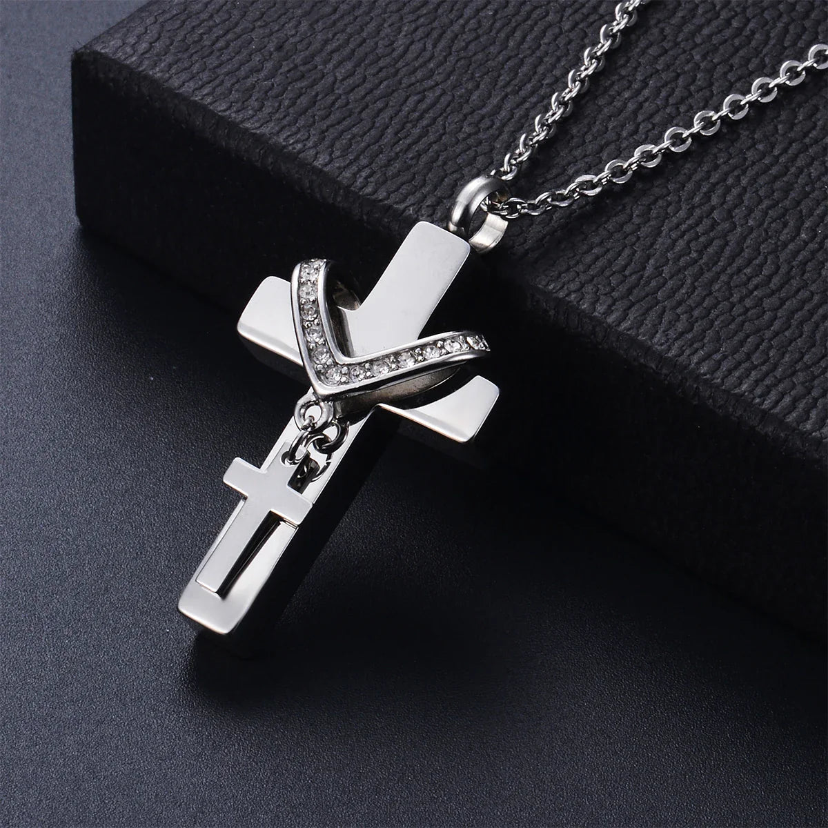 Cross Pendant For Ashes / Holy Water