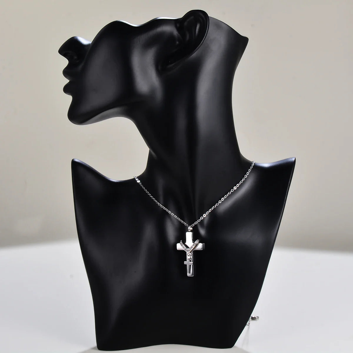 Cross Pendant For Ashes / Holy Water