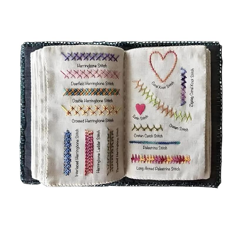 🔥LAST DAY SALE 60% OFF 🌈Beginner-Friendly💕 Embroidery Stitch Book