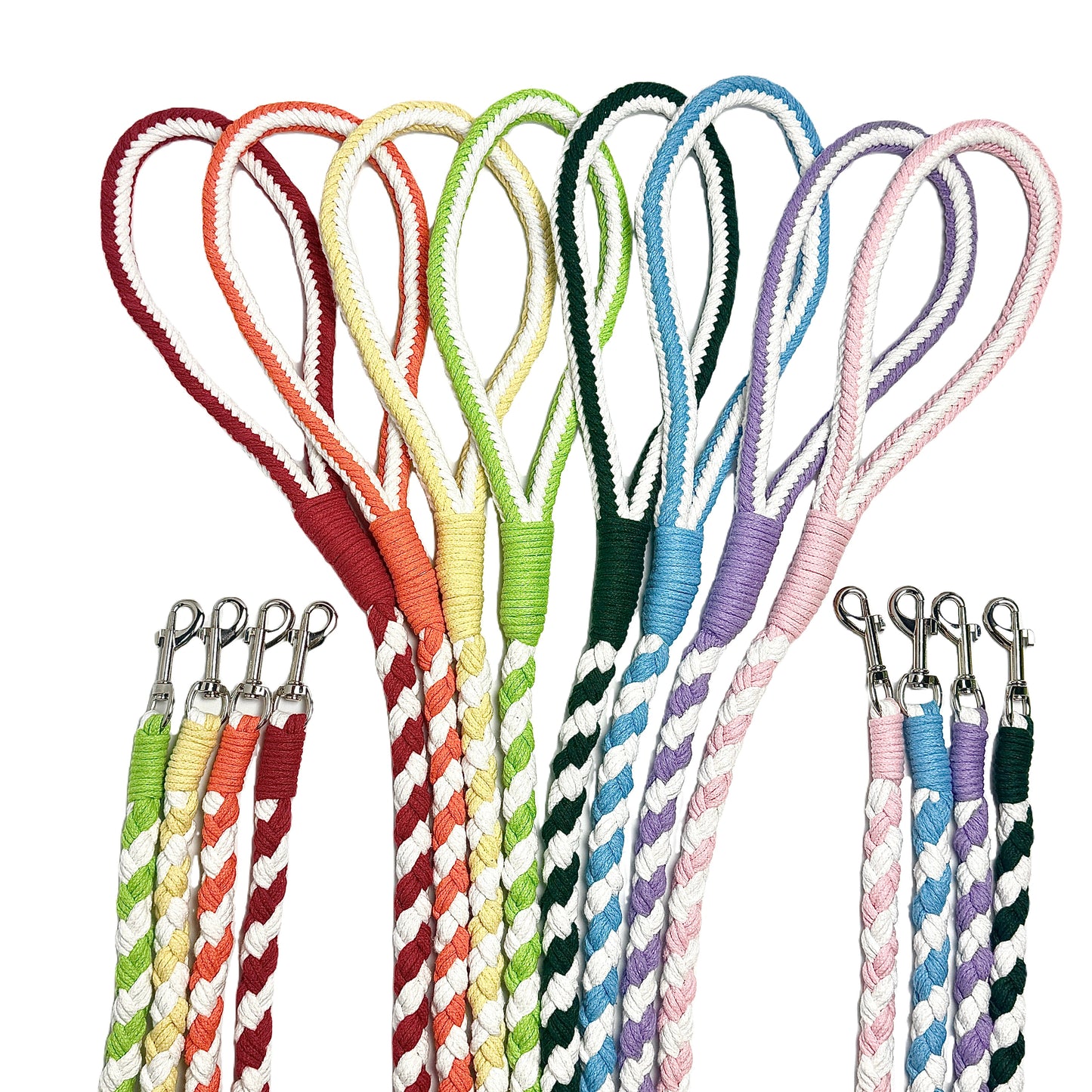 Cyan White Dog Leash