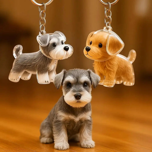 Dog and Cat Hair Storage Decorative Souvenir Keychain Pendant Pet Souvenir, Pet Lover Gift
