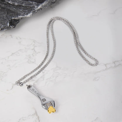 Personalized Heart Key Urn Pendant Necklace with Engraved Text Cremation Jewelry Memorial Sympathy Gift for Loss of Loved Ones